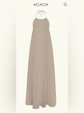 acacia swimwear Yuna Smoke Halter Maxi Dress M New with Tags